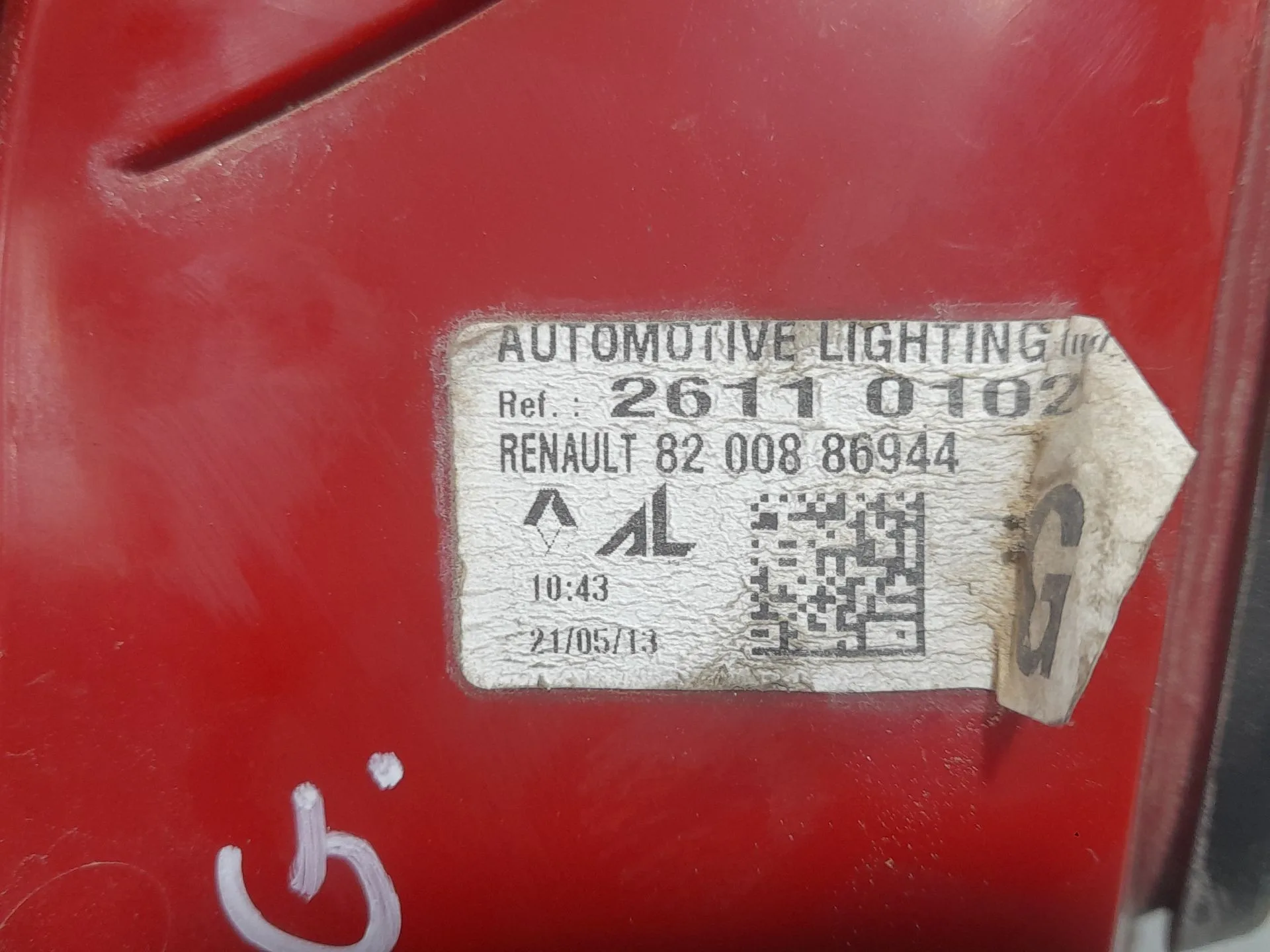 Piloto Trasero Izquierdo Interior para Renault Clio Iii (Br0/1, Cr0/1)