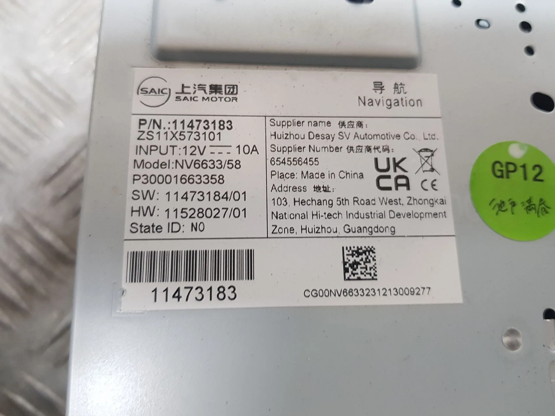 Sistema Navegacion Gps para Mg Zs Suv (Azs1)