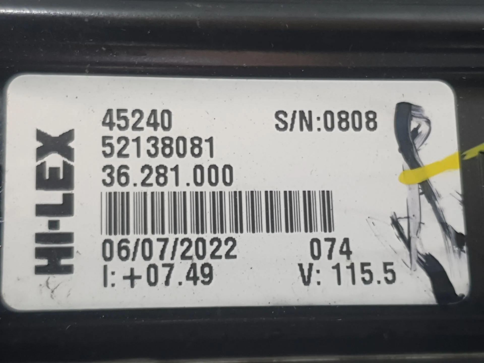Elevalunas Delantero Derecho para Fiat 500E (332_)