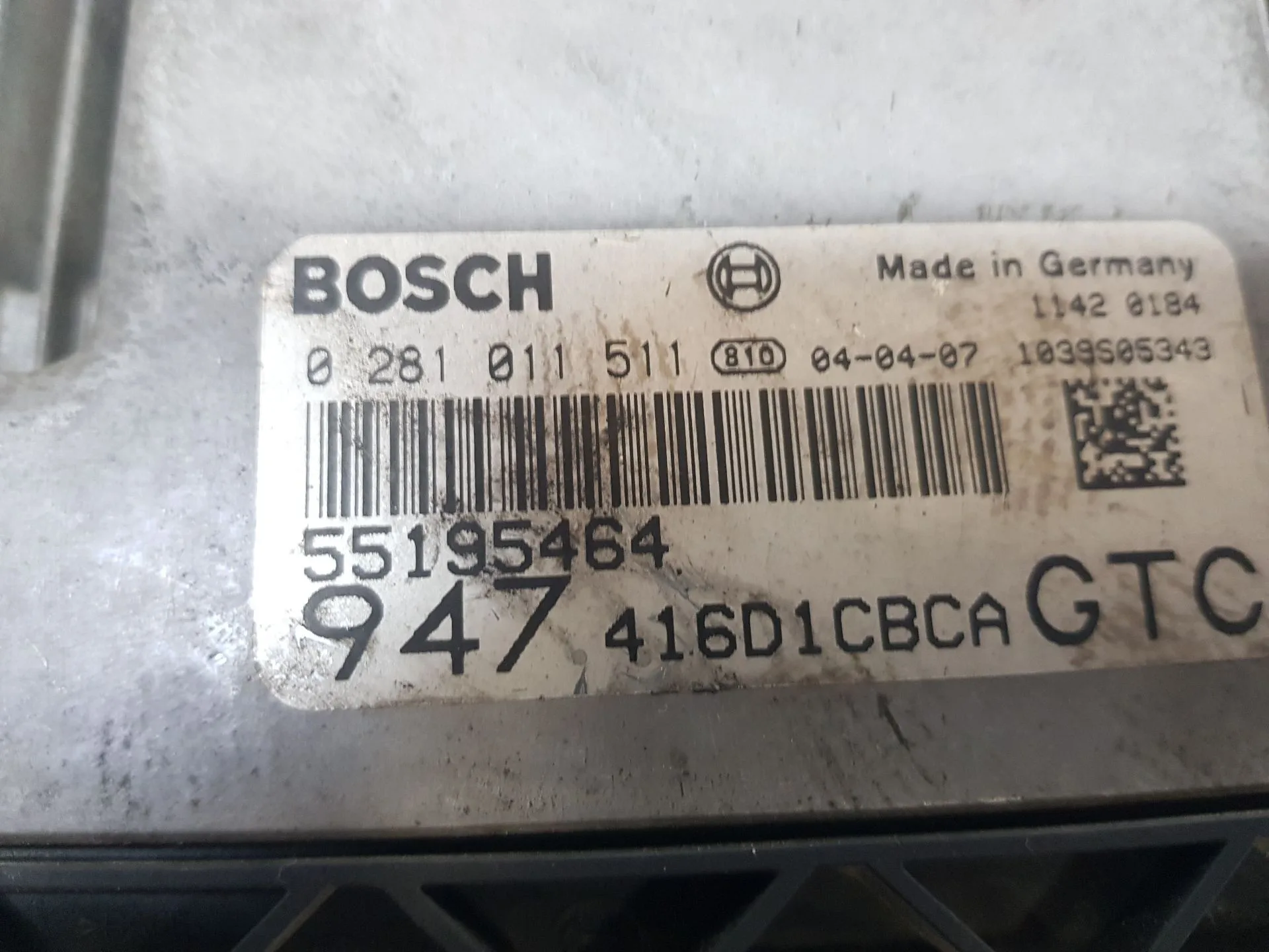 Centralita Motor Uce para Alfa Romeo Gt (125)