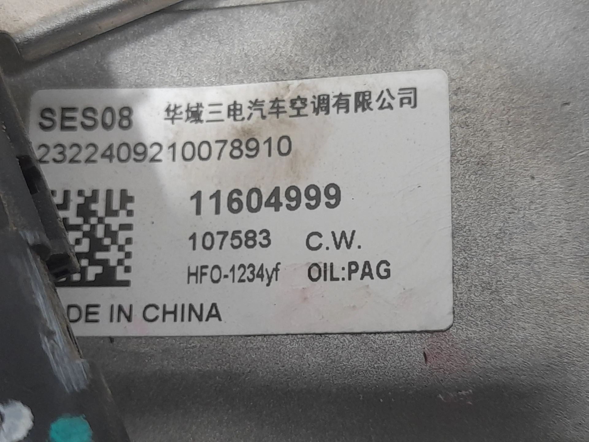 Compresor Aire Acondicionado para Mg Mg 3 (5Fp)