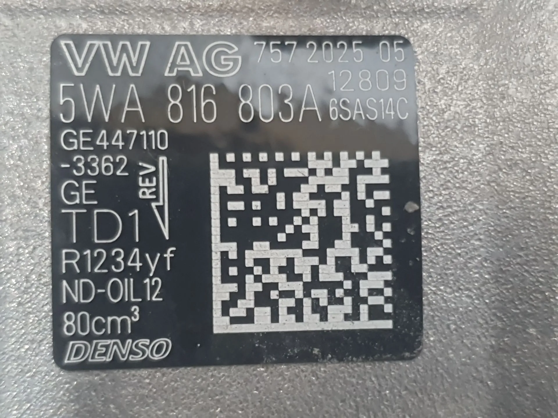 Compresor Aire Acondicionado para Skoda Octavia Iv (Nx3, Nn3, Pv3)