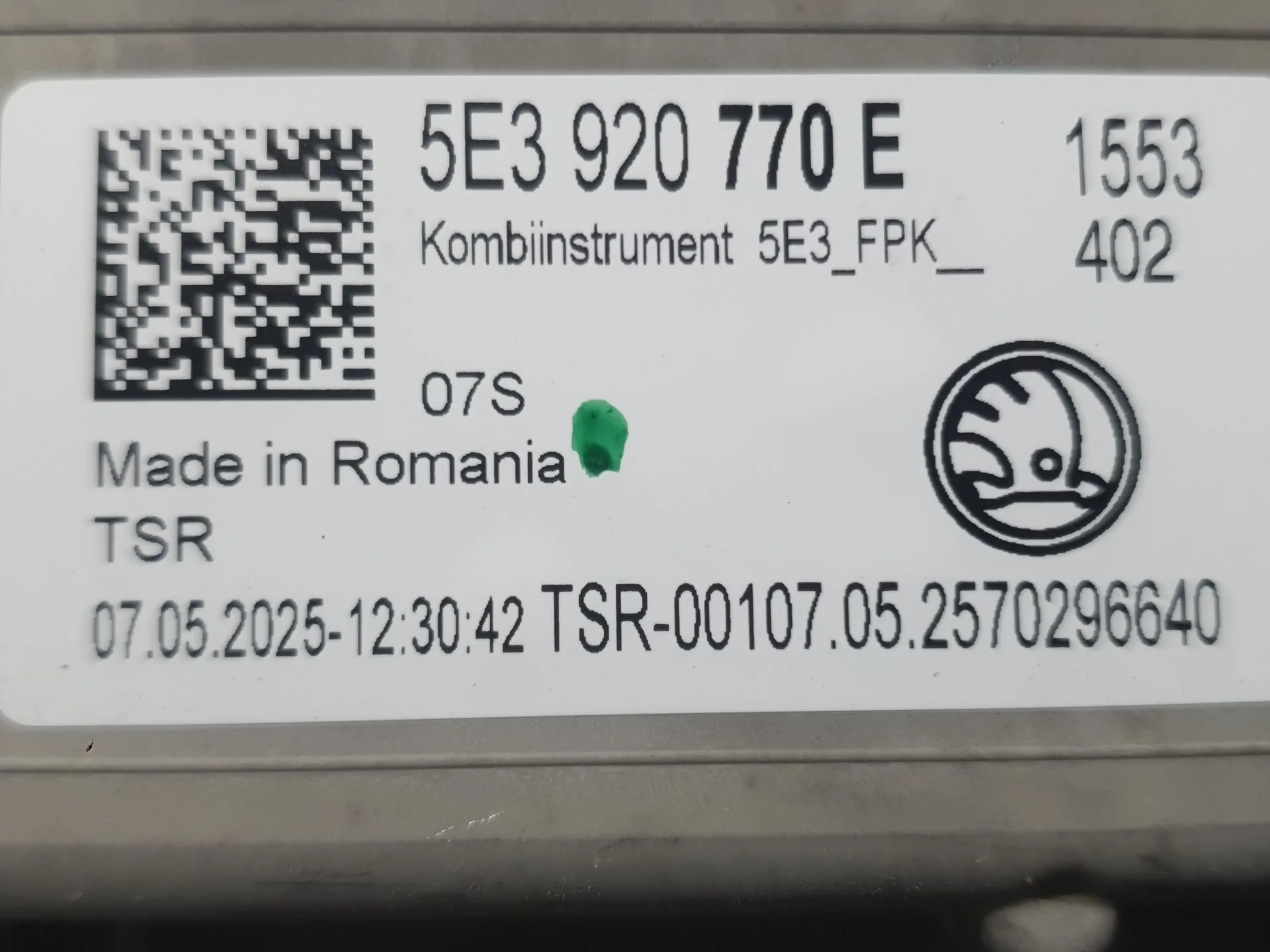 Cuadro Instrumentos para Skoda Octavia Iv (Nx3, Nn3, Pv3)