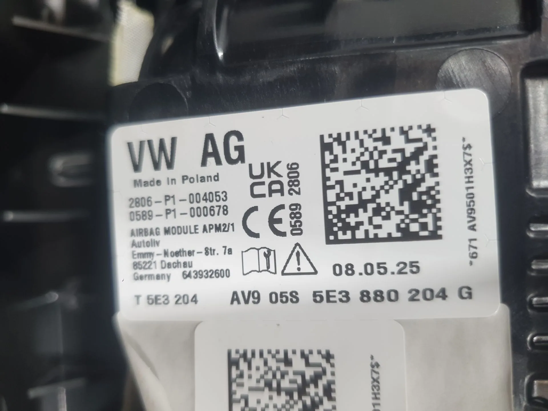 Kit Airbag para Skoda Octavia Iv (Nx3, Nn3, Pv3)