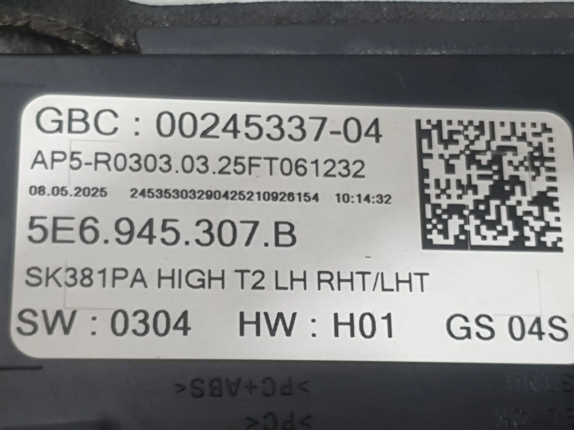 Piloto Trasero Izquierdo Interior para Skoda Octavia Iv (Nx3, Nn3, Pv3)