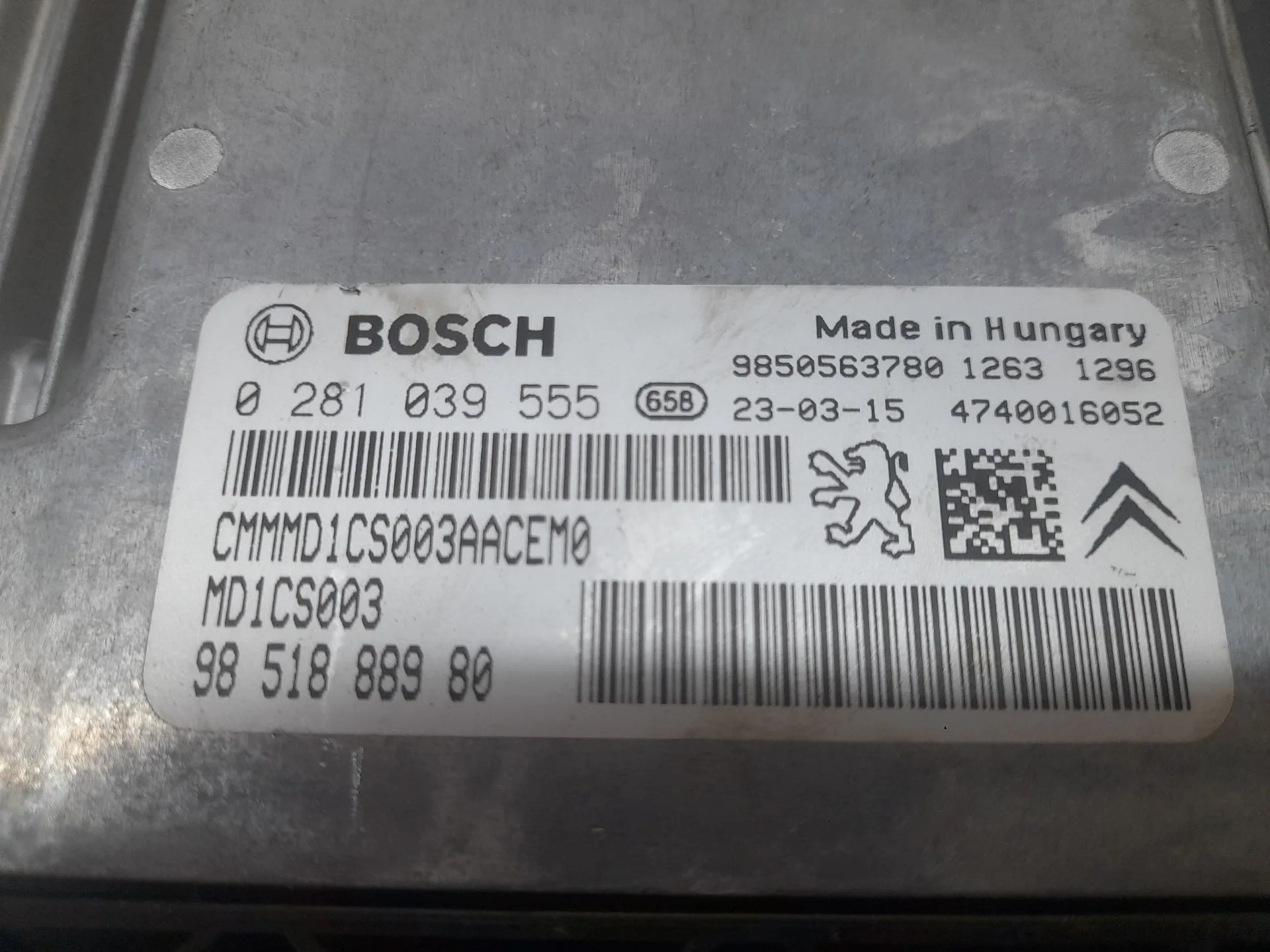 Centralita Motor Uce para Peugeot 208 Ii (Ub_, Up_, Uw_, Uj_)