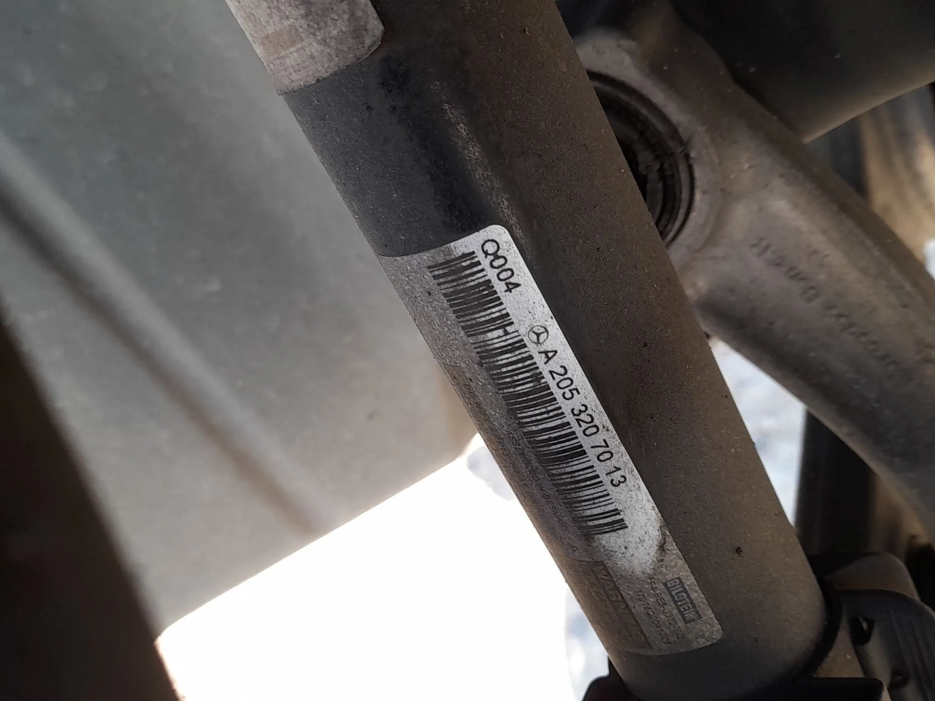 Amortiguador Delantero Derecho para Mercedes-Benz Clase C Descapotable (A205)