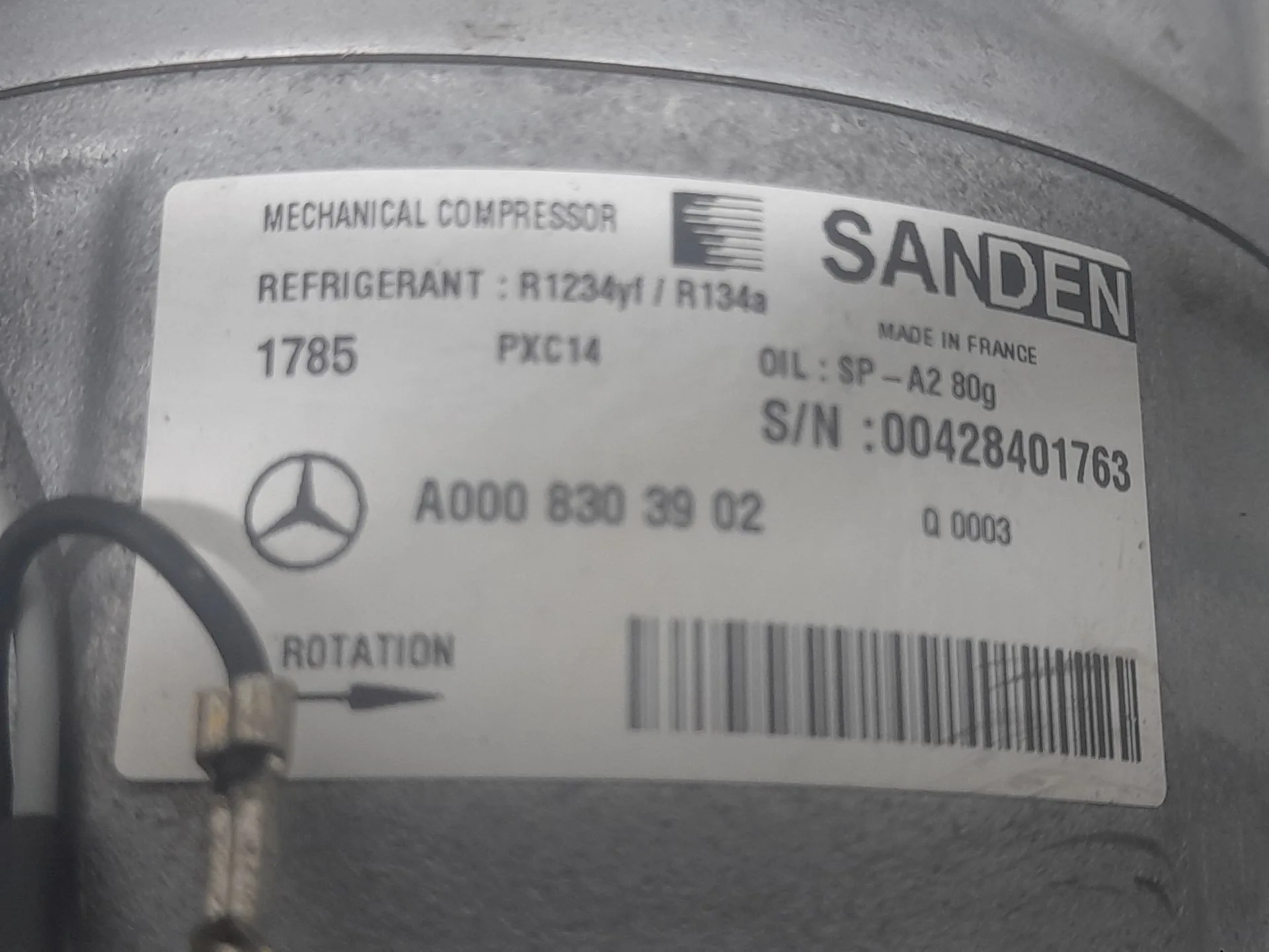 Compresor Aire Acondicionado para Mercedes-Benz Clase C Descapotable (A205)