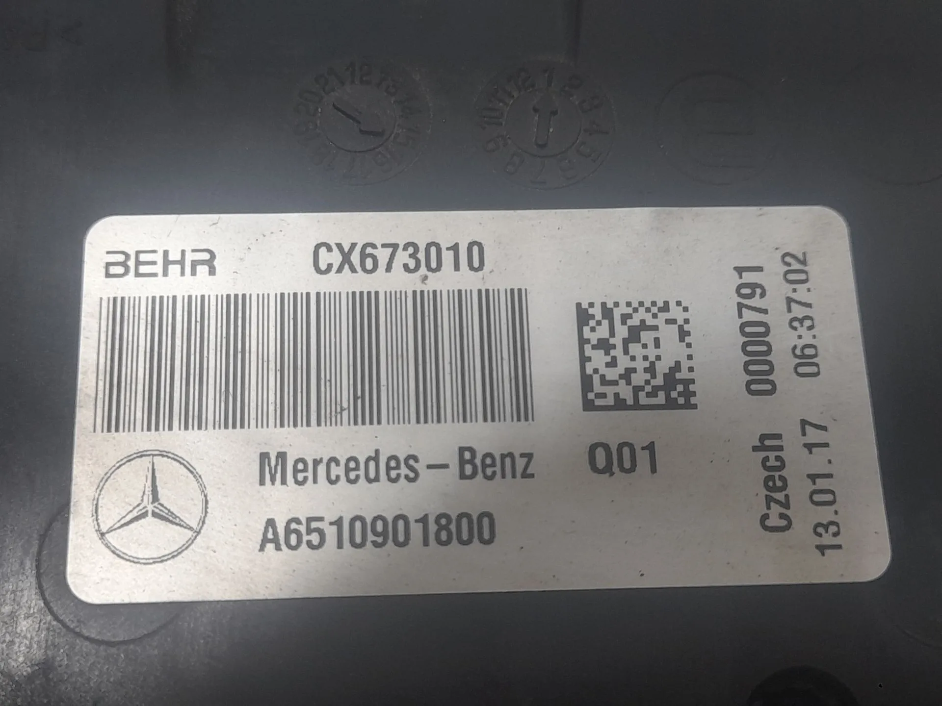 Intercooler para Mercedes-Benz Clase C Descapotable (A205)