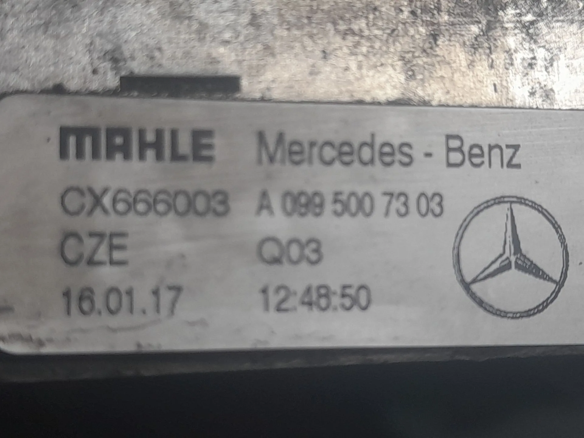 Radiador Agua para Mercedes-Benz Clase C Descapotable (A205)