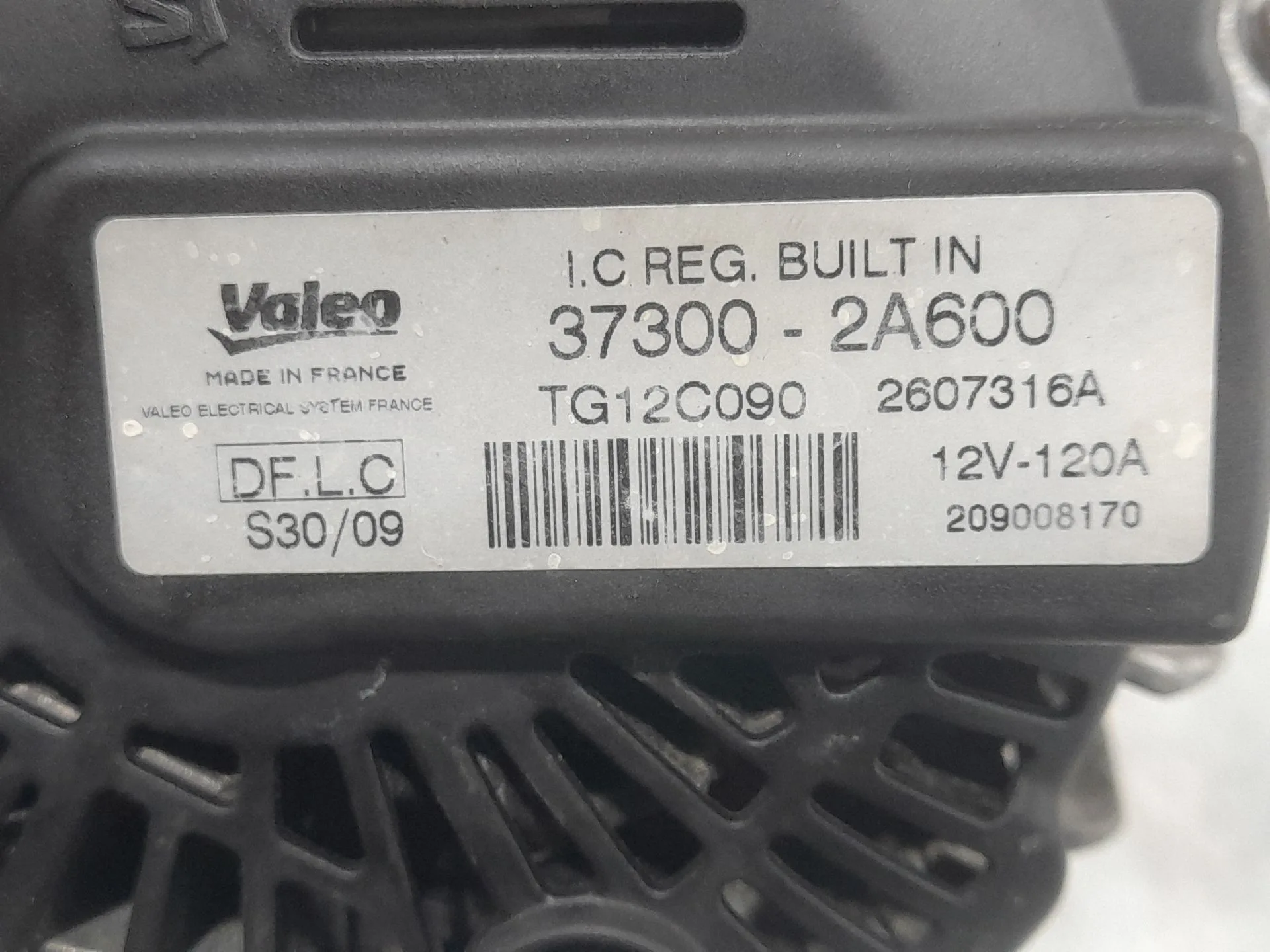 Alternador para Hyundai I30 (Fd)