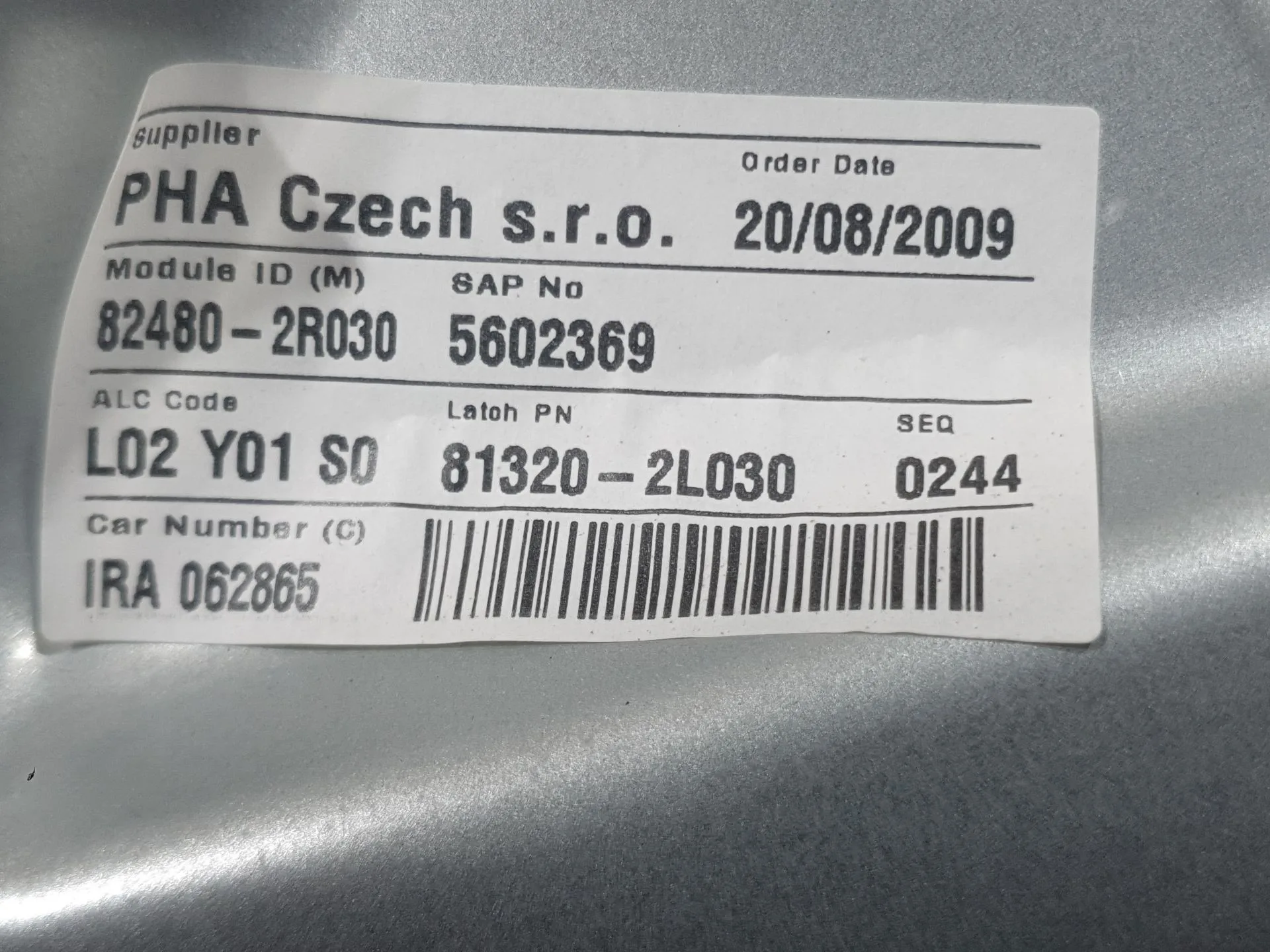 Elevalunas Delantero Derecho para Hyundai I30 (Fd)