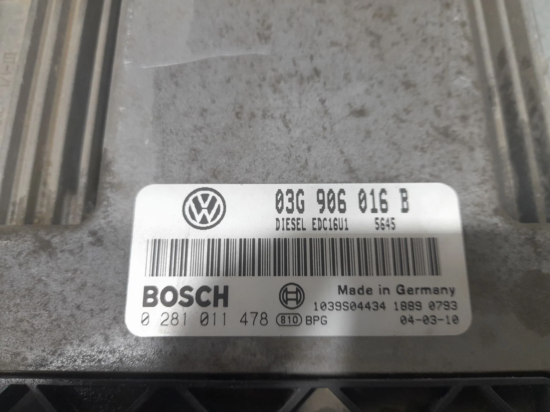 Centralita Motor Uce para Volkswagen Golf V (1K1)