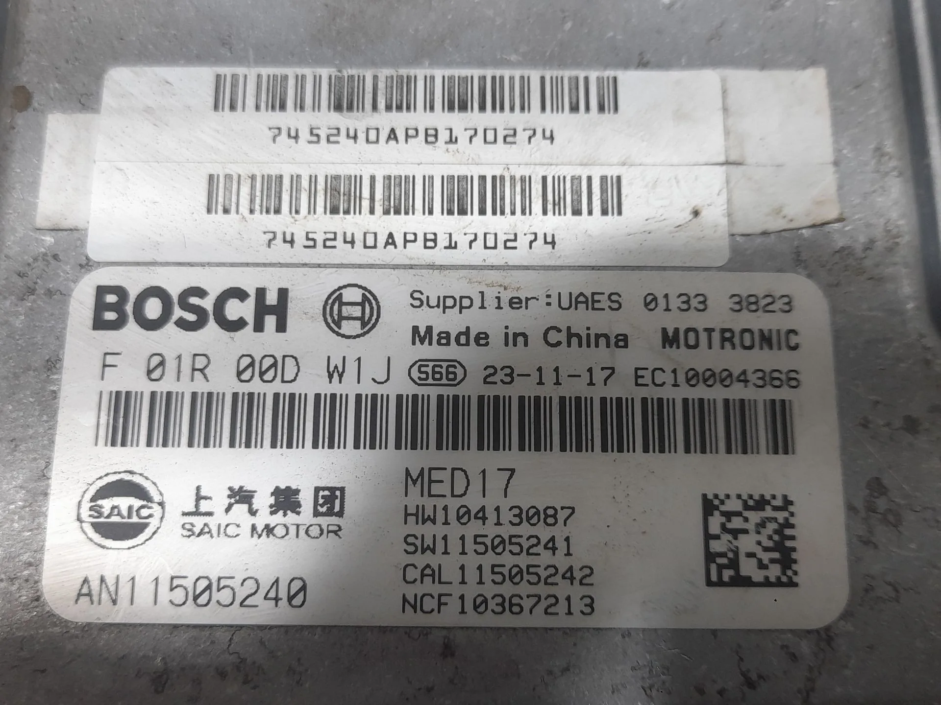 Centralita Motor Uce para Mg Zs Suv (Azs1)