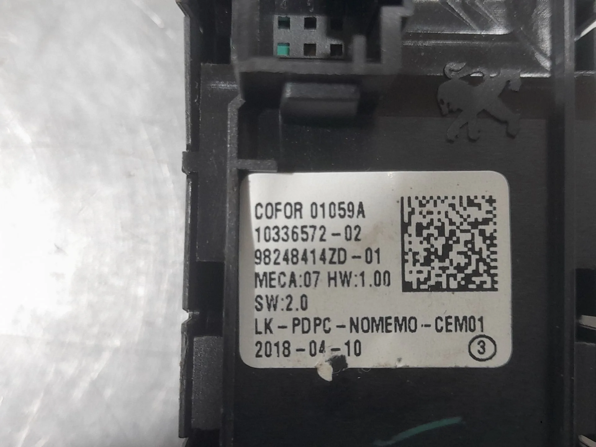 Mando Elevalunas Delantero Izquierdo para Peugeot 308 Ii (Lb_, Lp_, Lw_, Lh_, L3_)