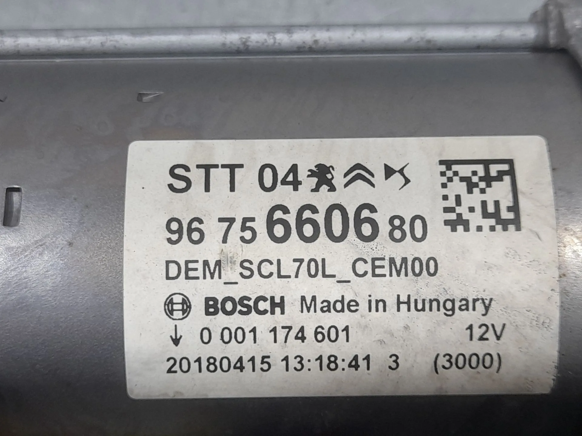 Motor Arranque para Peugeot 308 Ii (Lb_, Lp_, Lw_, Lh_, L3_)