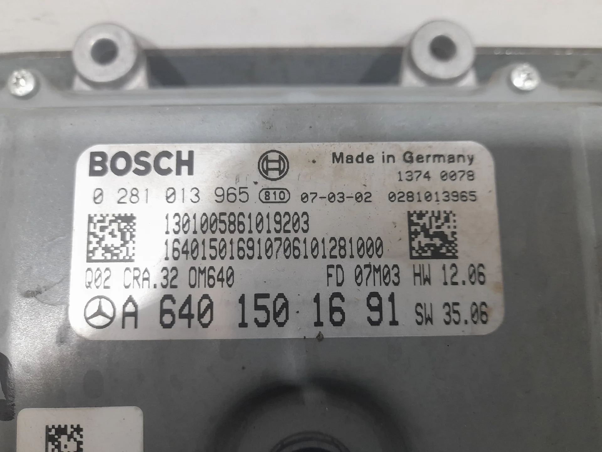 Centralita Motor Uce para Mercedes-Benz Clase A (W169)