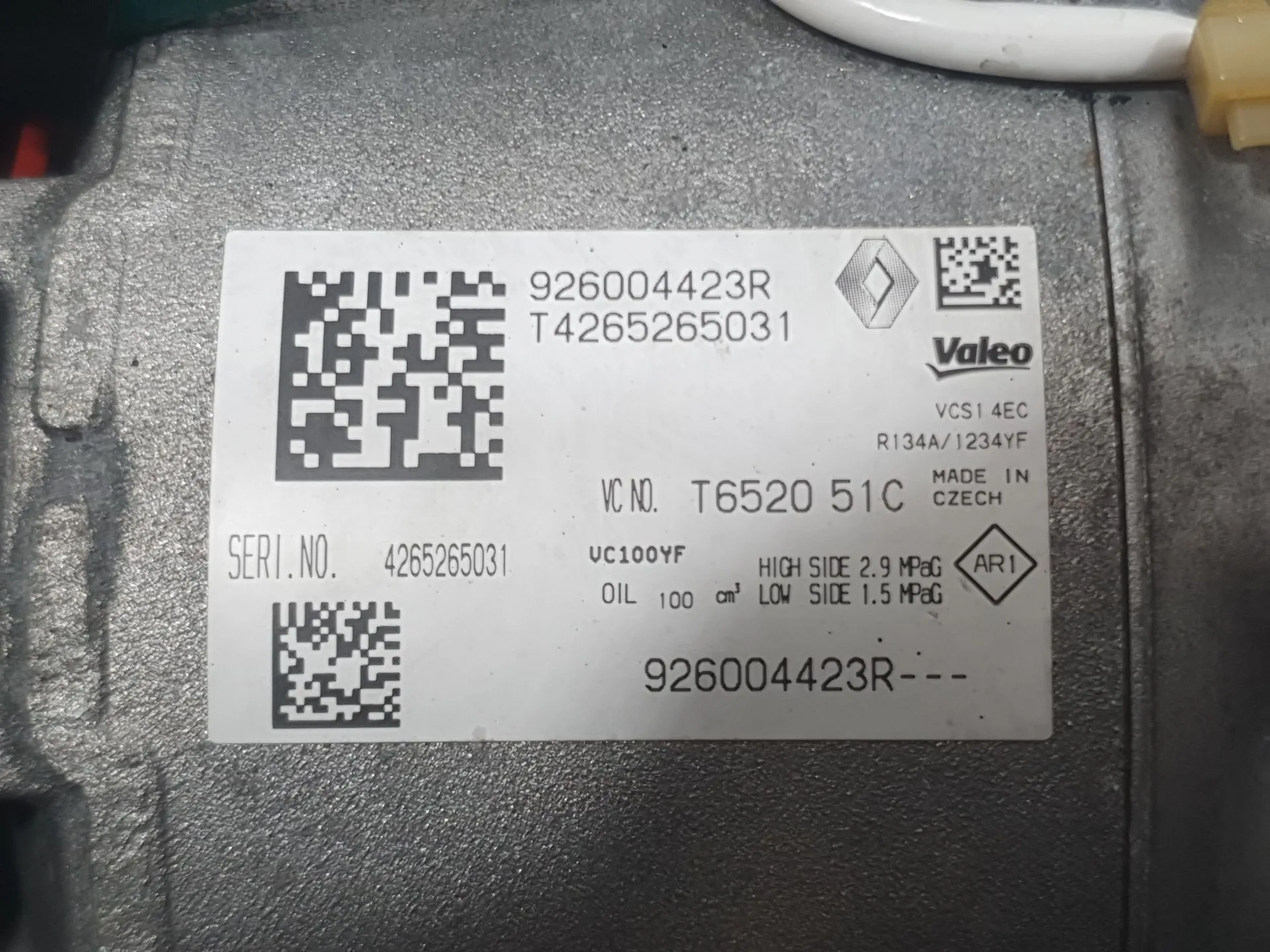 Compresor Aire Acondicionado para Renault Captur Ii (Hf_)