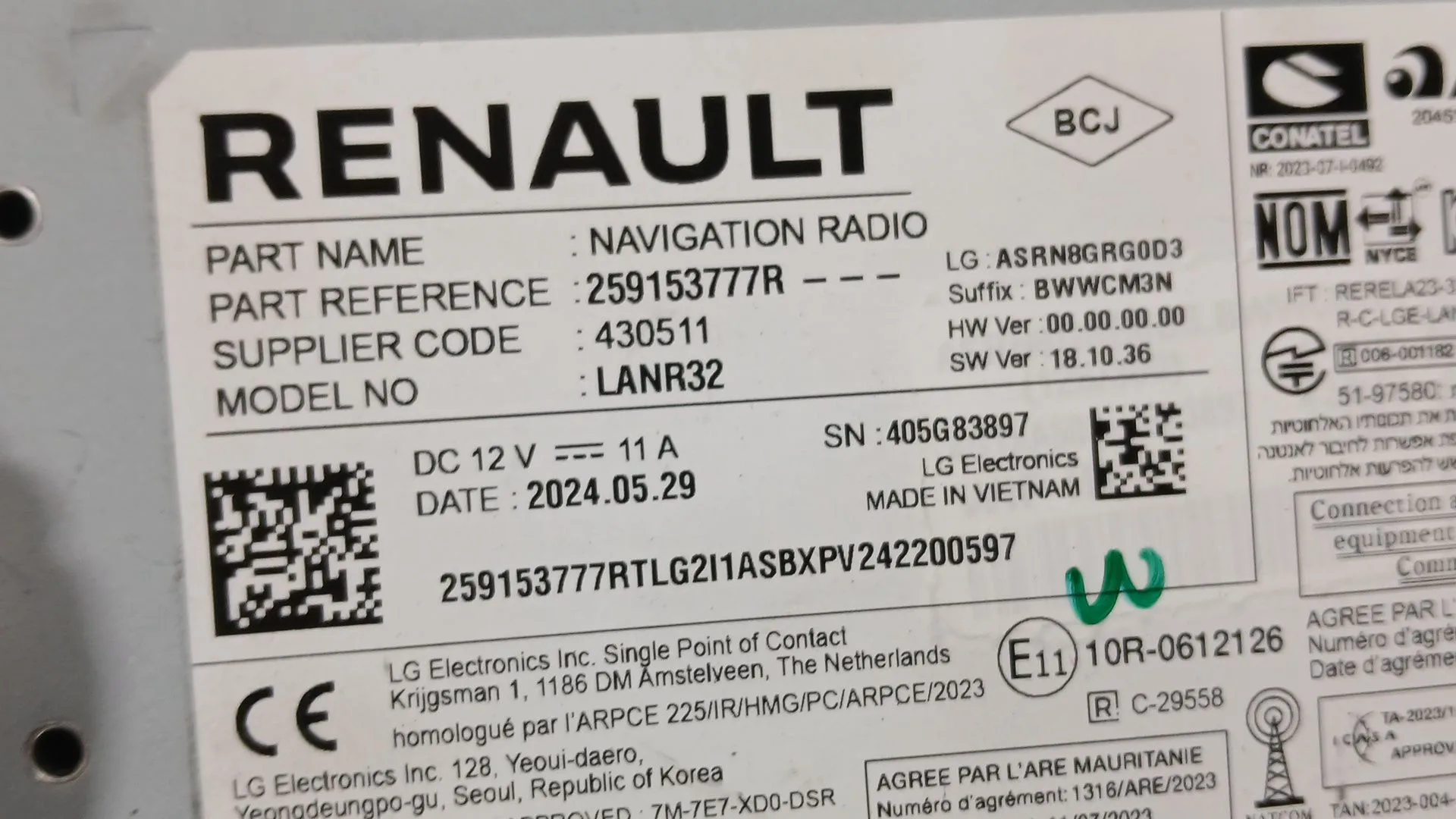 Sistema Audio / Radio para Renault Captur Ii (Hf_)