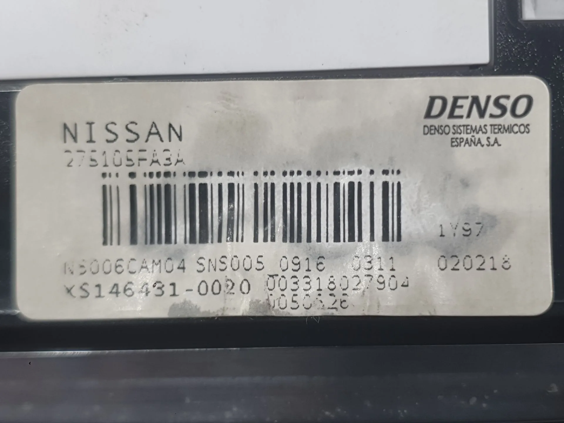 Mando Calefaccion / Aire Acondicionado para Nissan Micra V (K14)