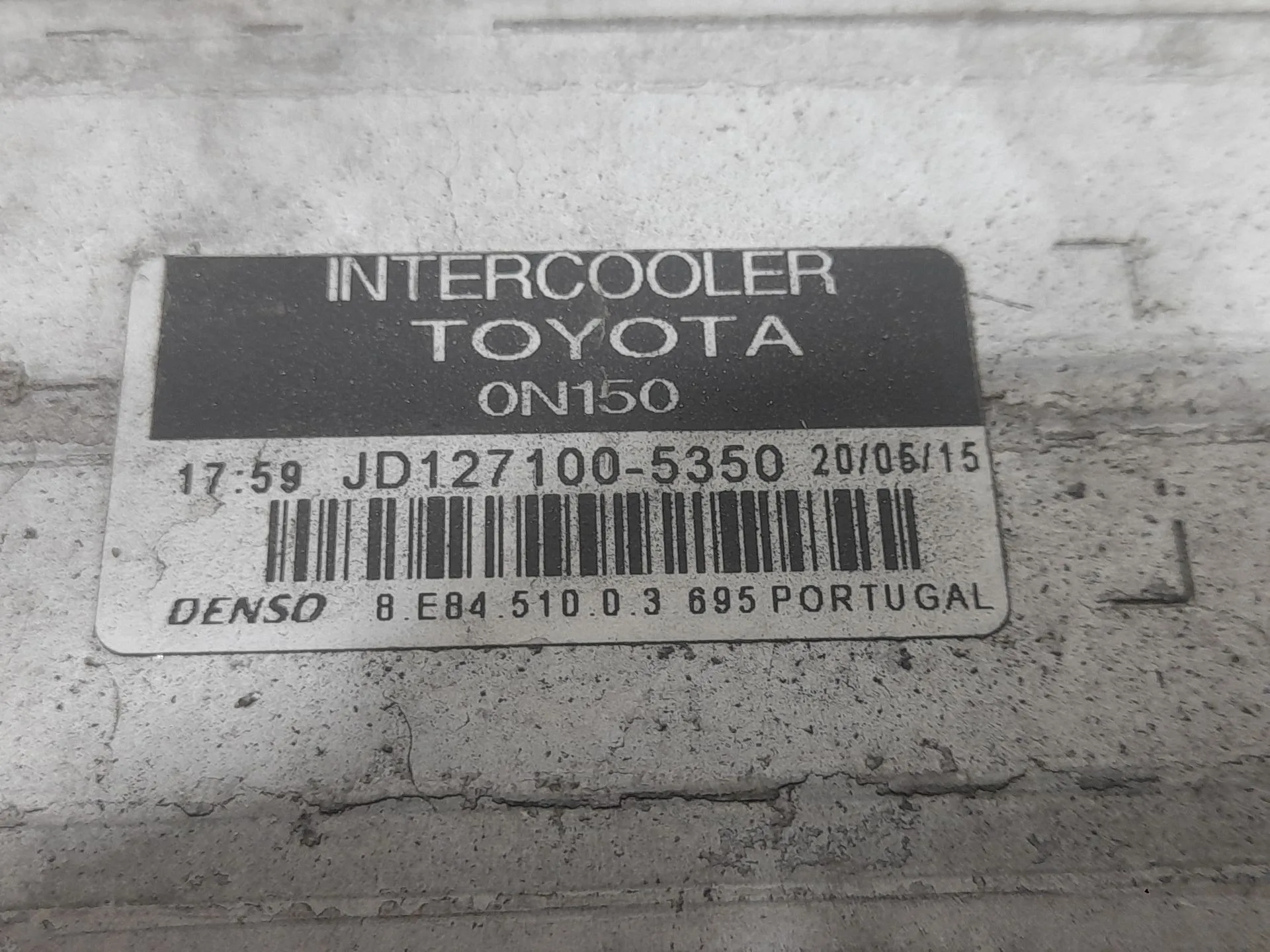 Intercooler para Toyota Auris (_E18_)