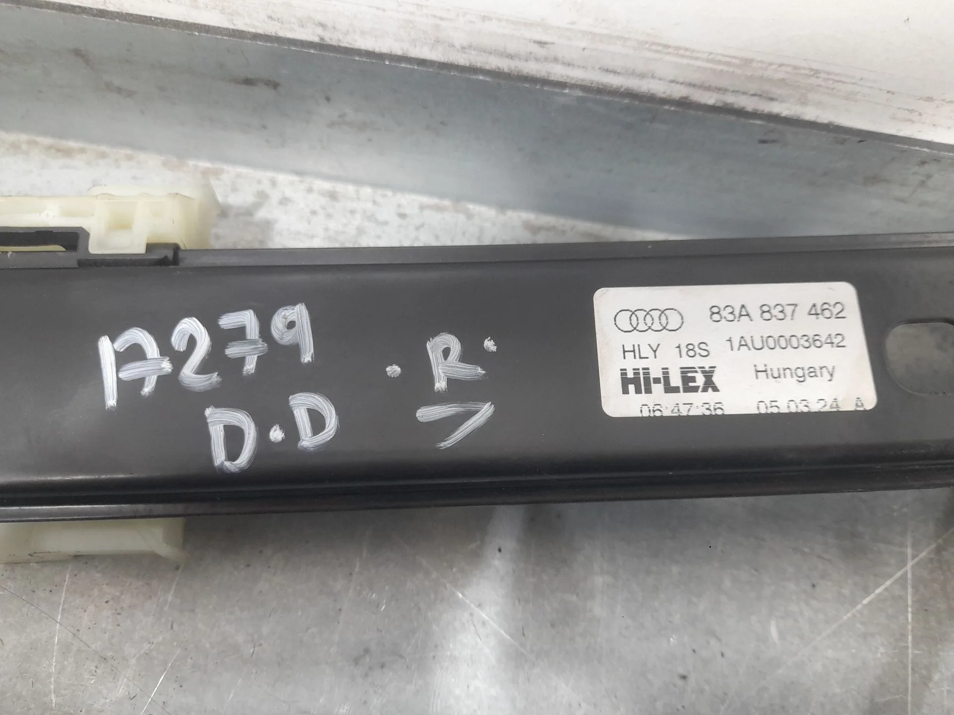 Elevalunas Delantero Derecho para Audi Q3 Sportback (F3N)