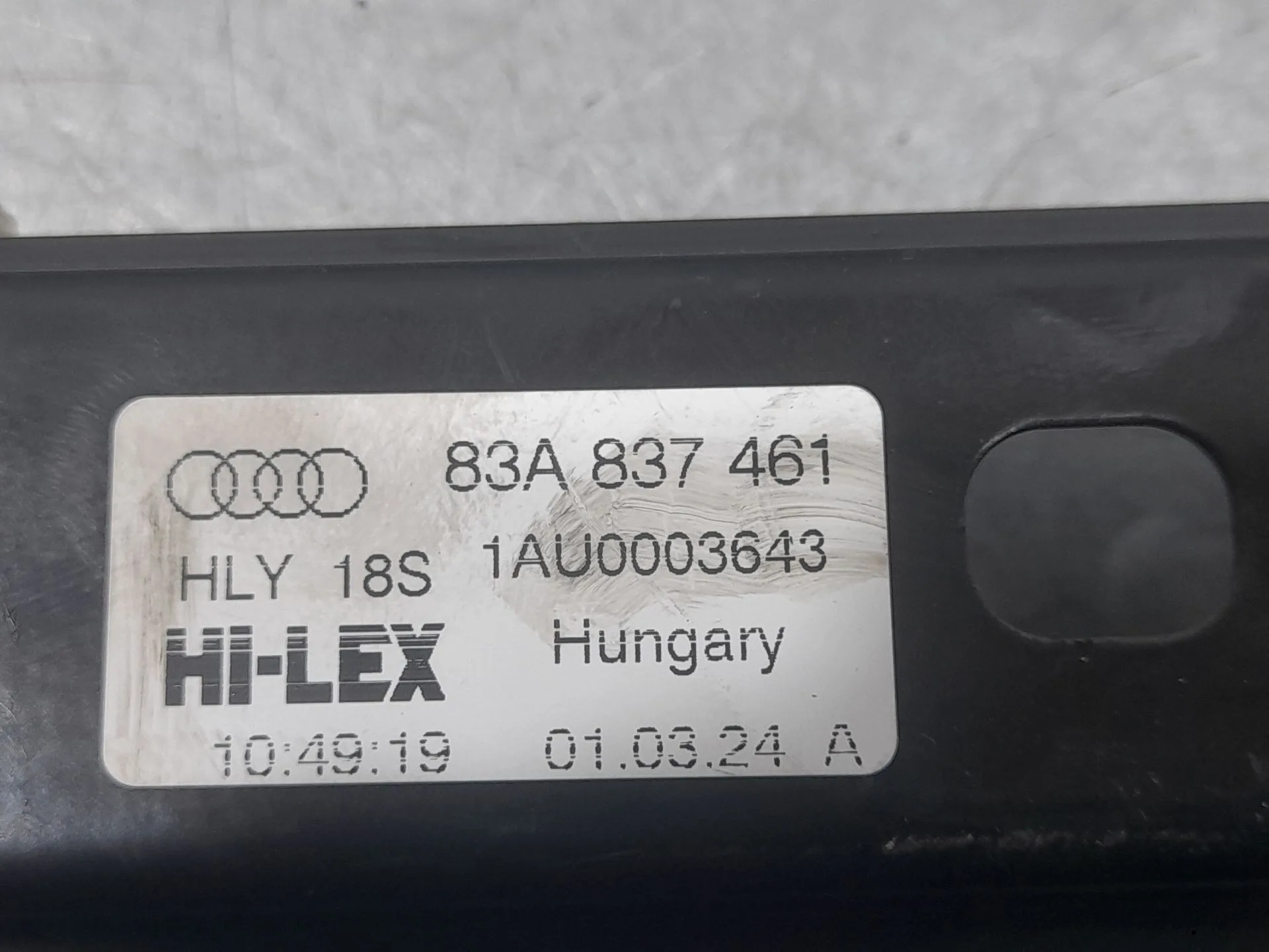 Elevalunas Delantero Izquierdo para Audi Q3 Sportback (F3N)
