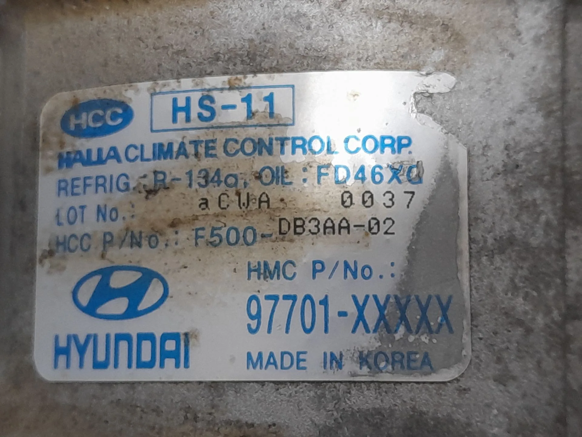 Compresor Aire Acondicionado para Kia Picanto I (Sa)
