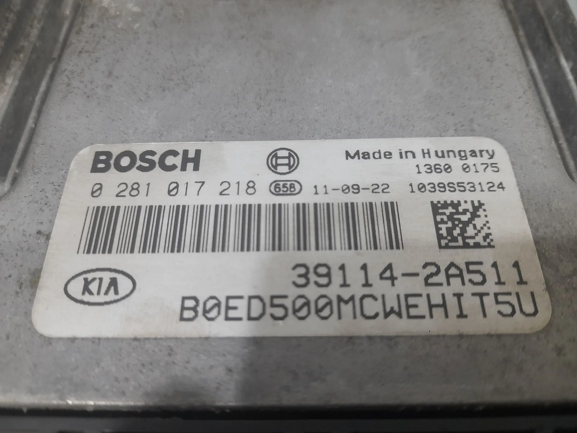Centralita Motor Uce para Kia Cee'd Hatchback (Ed)