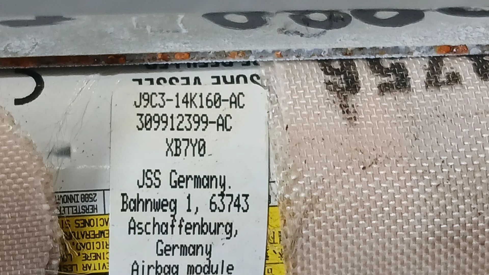 Airbag Cortina Delantero Izquierdo para Land Rover Range Rover Evoque (L551)