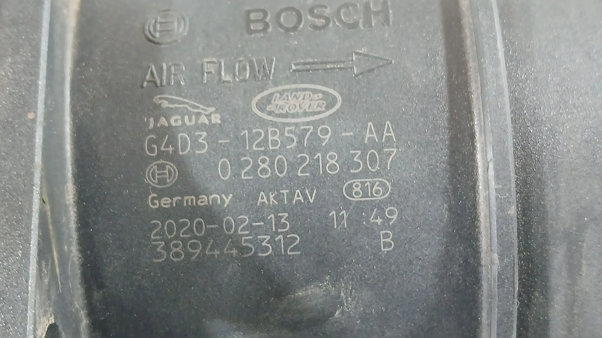 Caudalimetro para Land Rover Range Rover Evoque (L551)