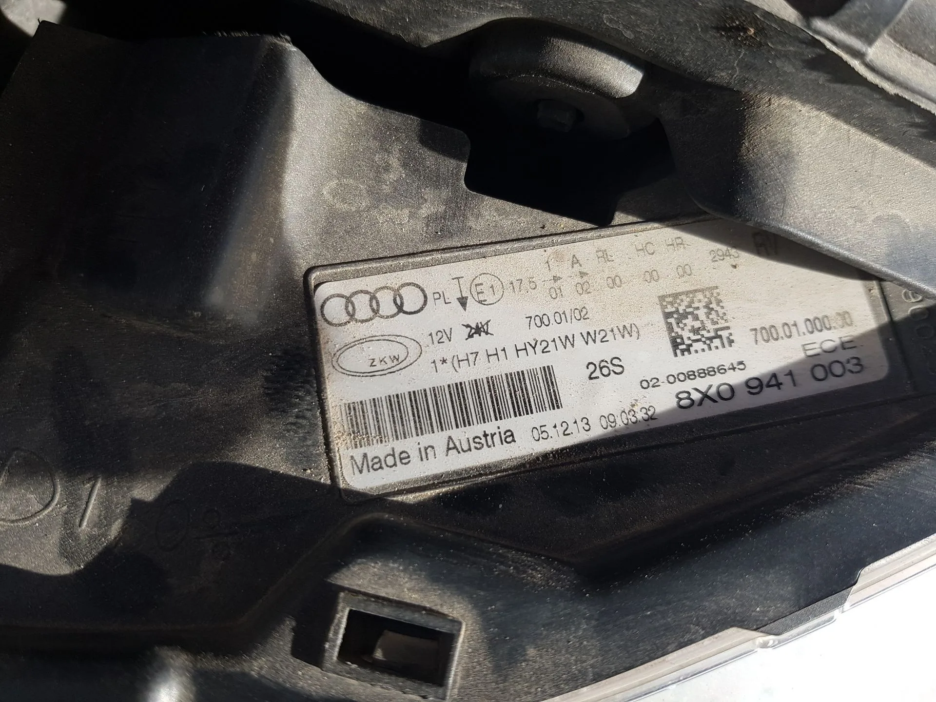 Faro Izquierdo para Audi A1 Sportback (8Xa, 8Xf)