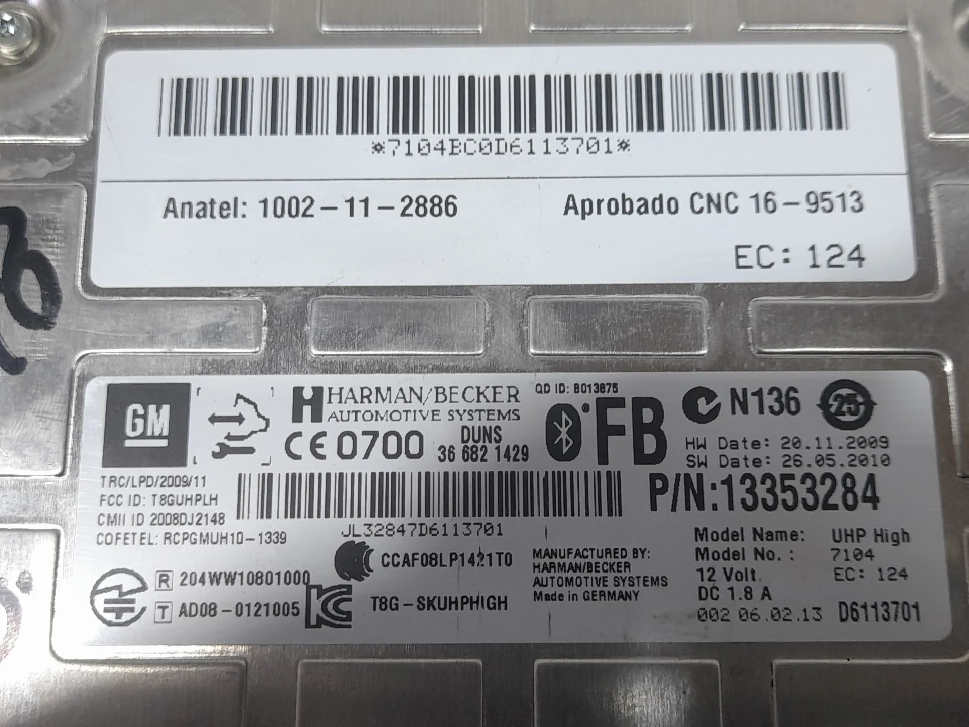 Modulo Bluetooth para Opel Astra J Sedan