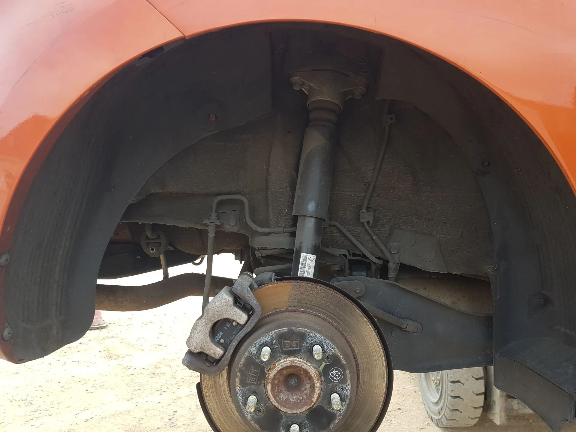 Plastico Pase Rueda Tras. Dch. para Kia Cee'd (Jd)