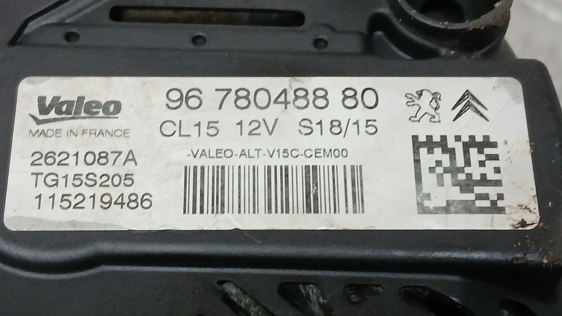 Alternador para Peugeot 208 I (Ca_, Cc_)