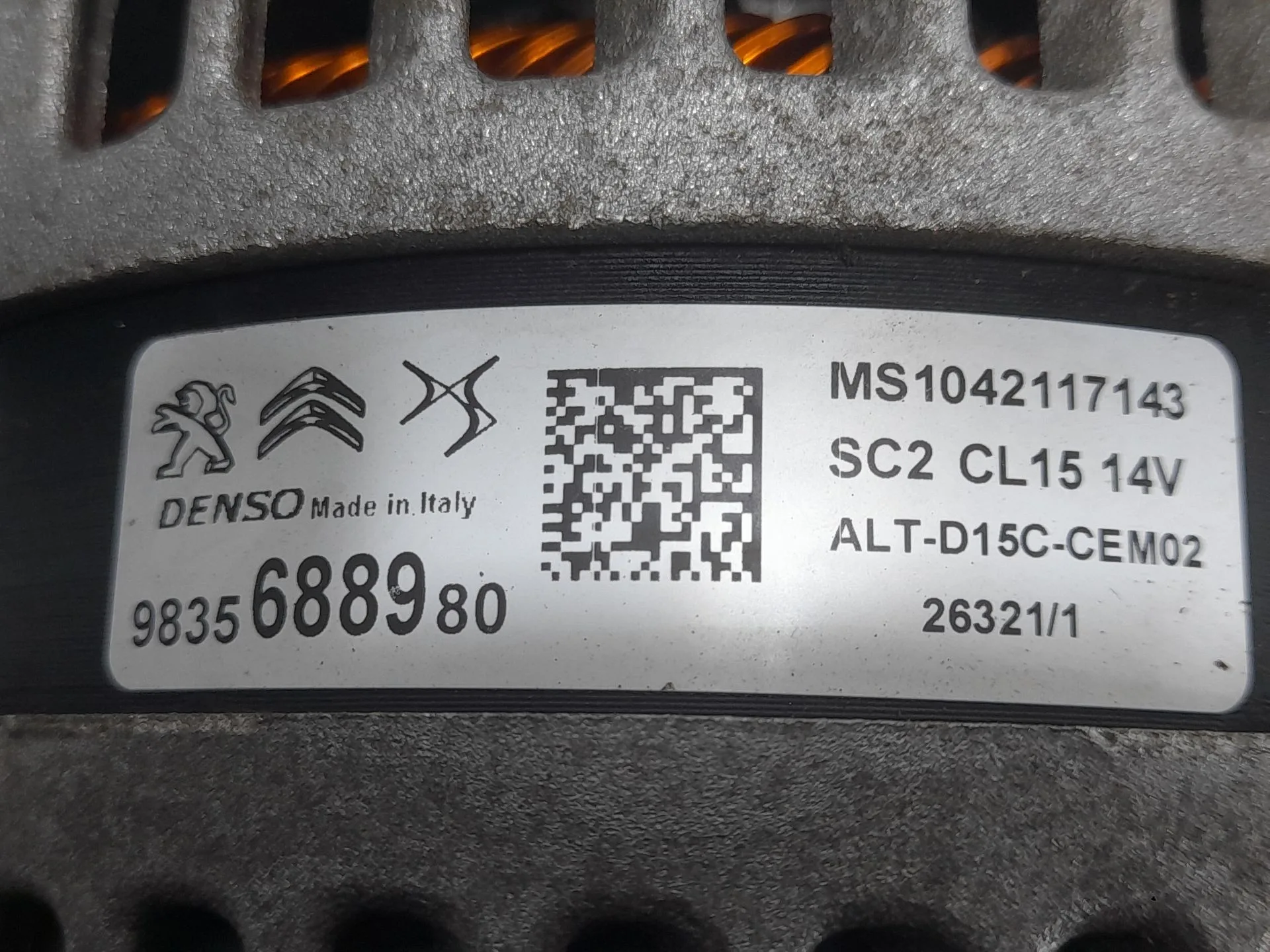 Alternador para Citroën C3 Iii (Sx)