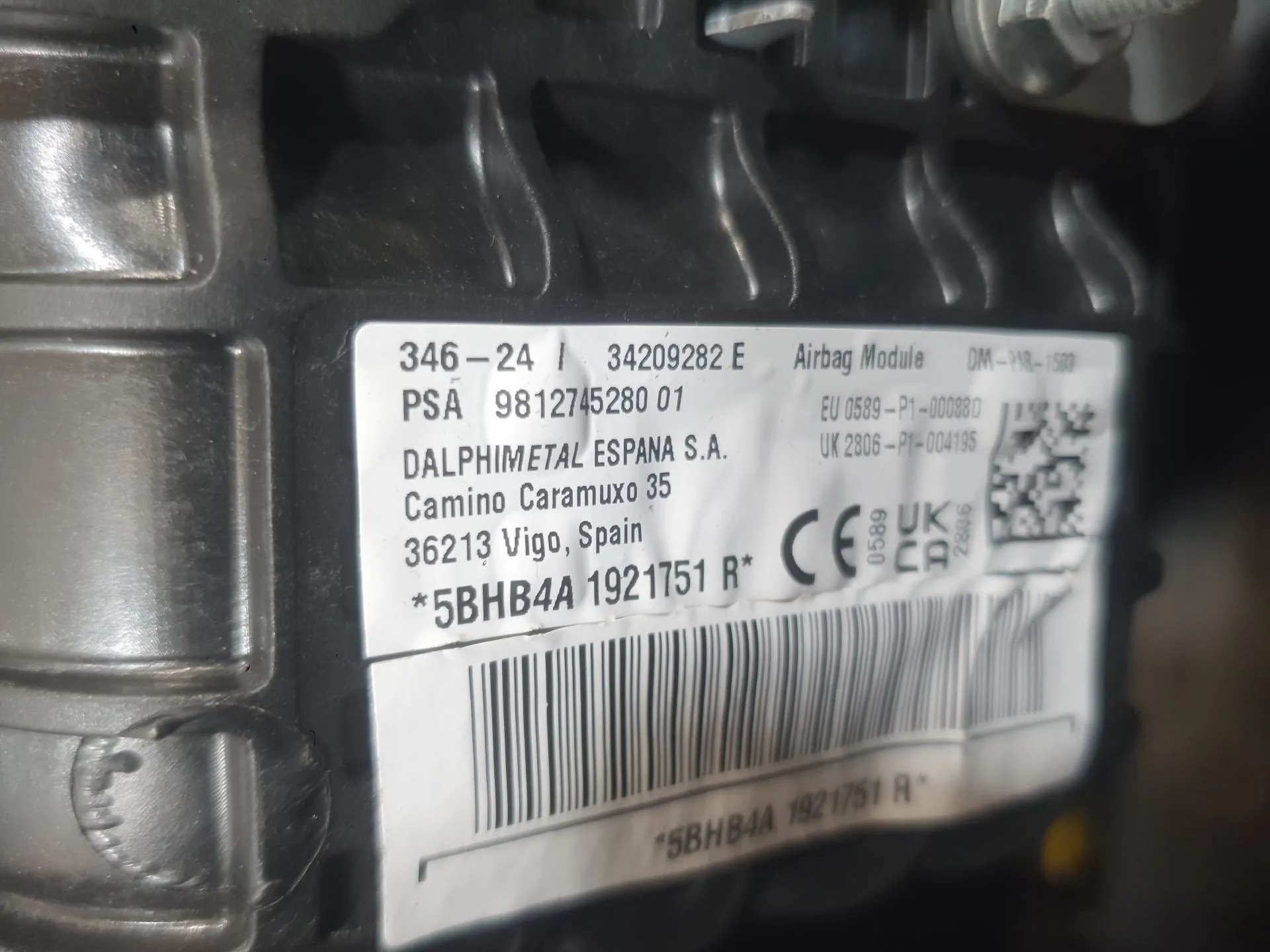 Kit Airbag para Citroën C3 Iii (Sx)