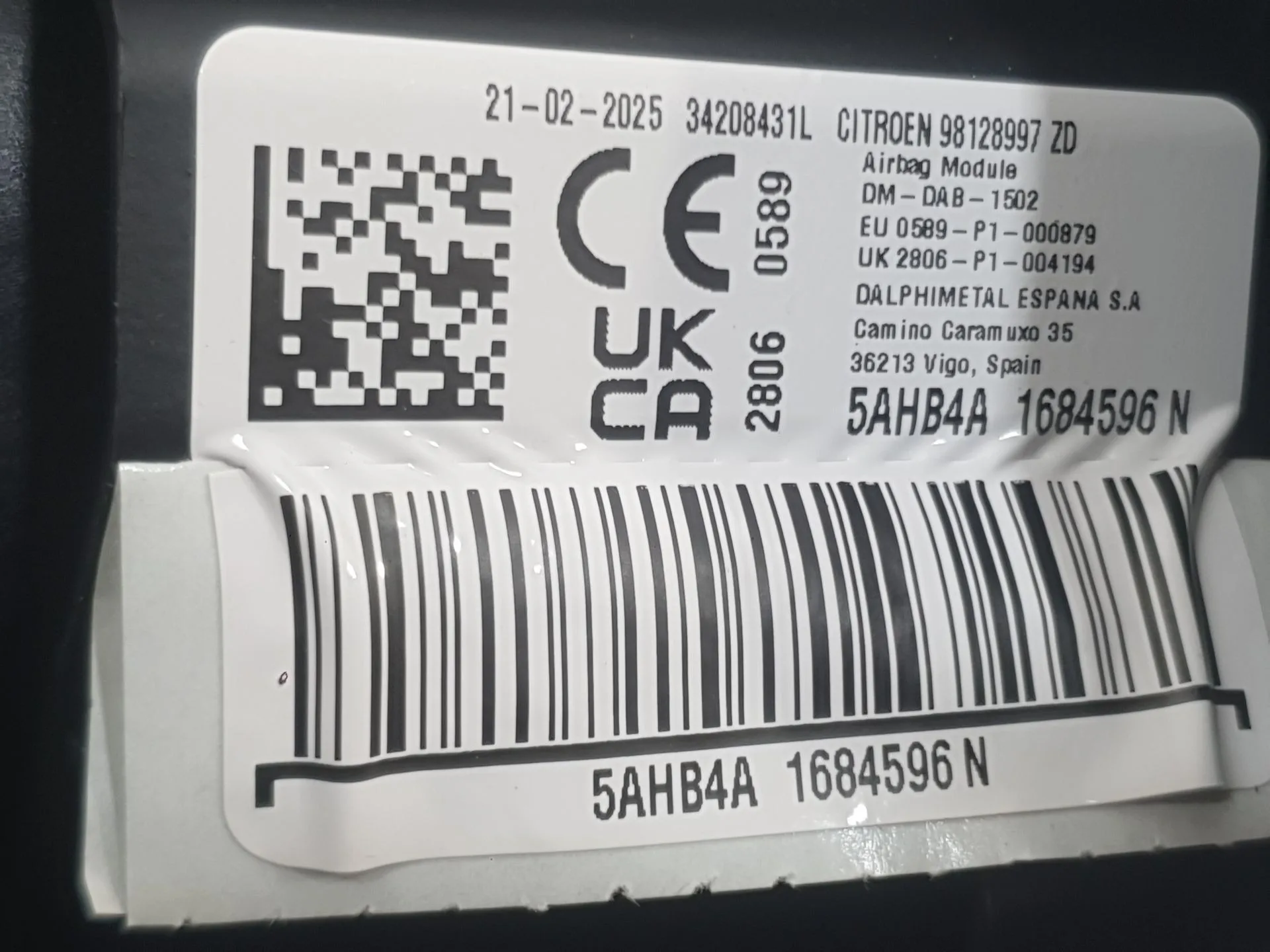 Kit Airbag para Citroën C3 Iii (Sx)