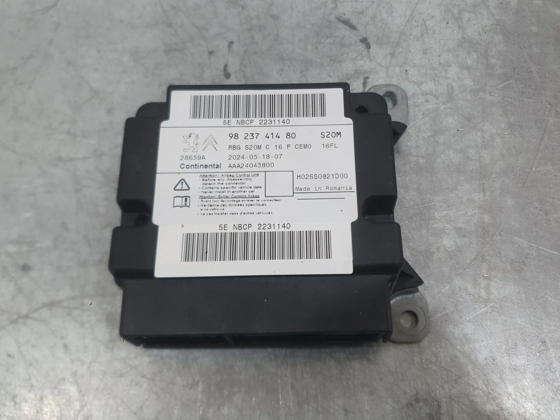 Kit Airbag para Citroën C3 Iii (Sx)