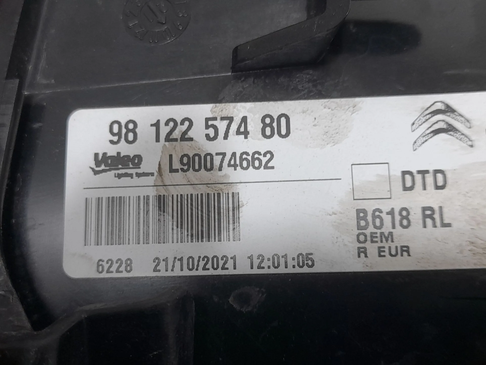Piloto Trasero Derecho para Citroën C3 Iii (Sx)