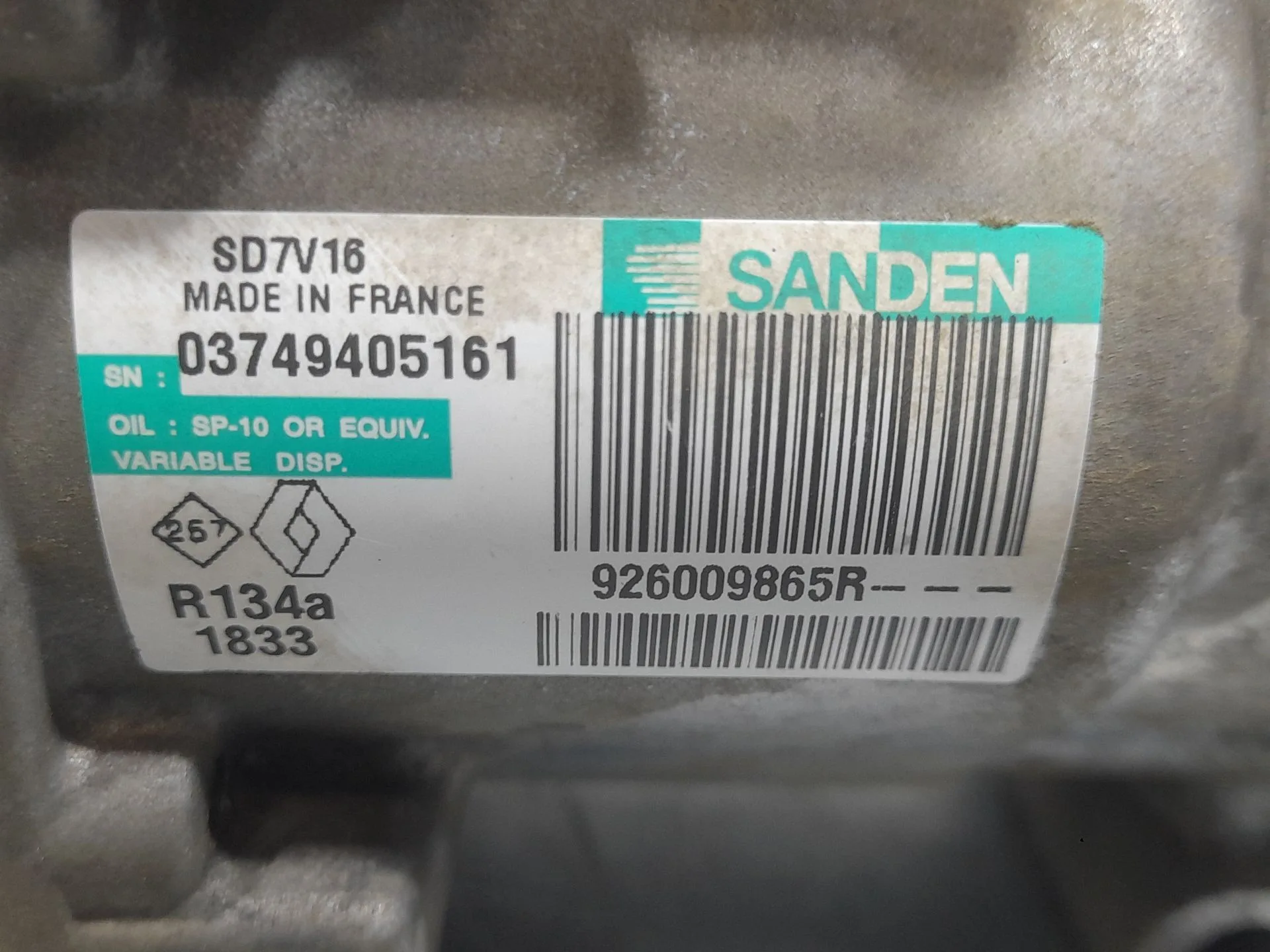 Compresor Aire Acondicionado para Nissan Qashqai I (J10, Nj10)