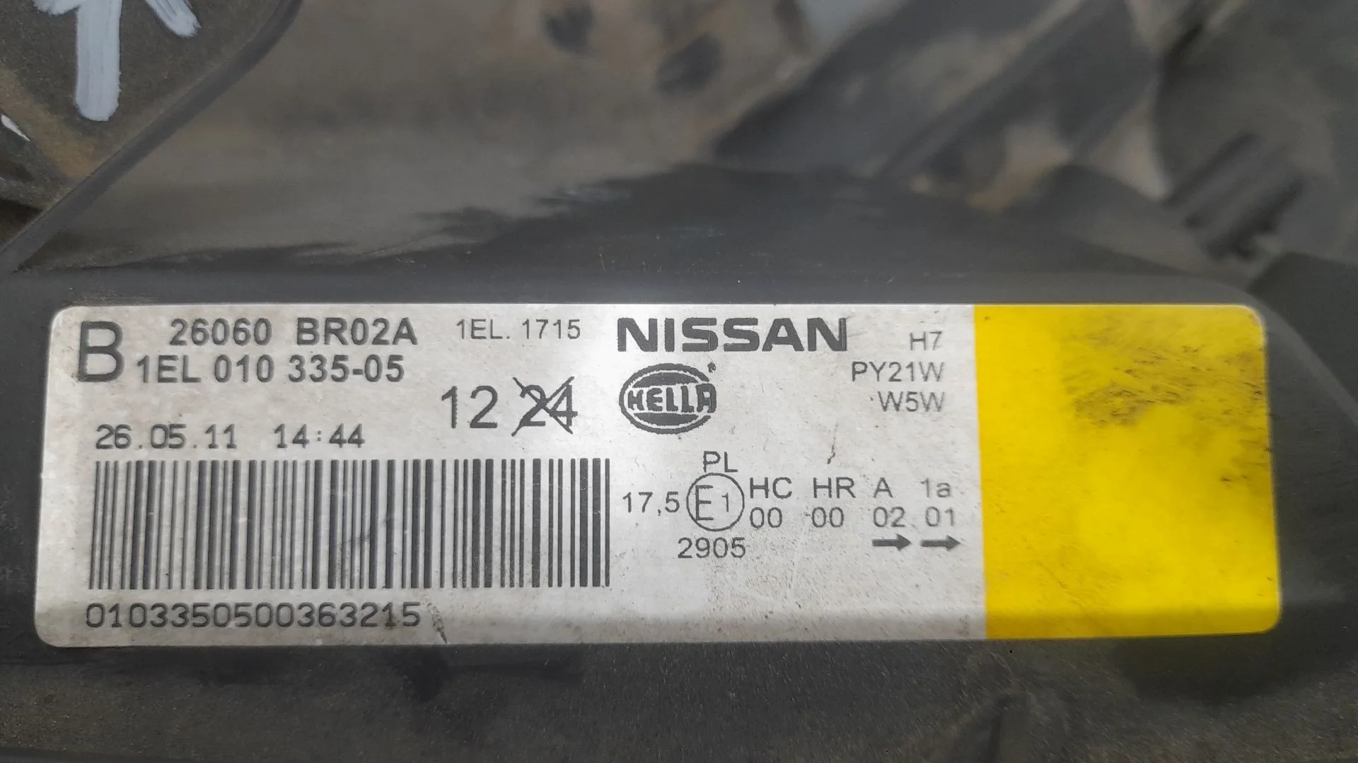 Faro Izquierdo para Nissan Qashqai I (J10, Nj10)