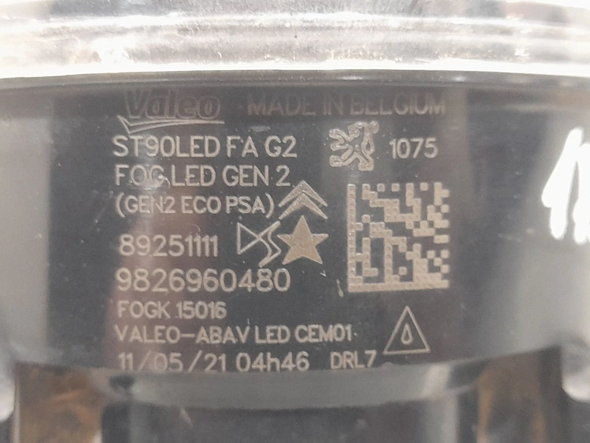 Faro Antiniebla Derecho para Peugeot 2008 Ii (Ud_, Us_, Uy_, Uj_, Ur_, Uc_)