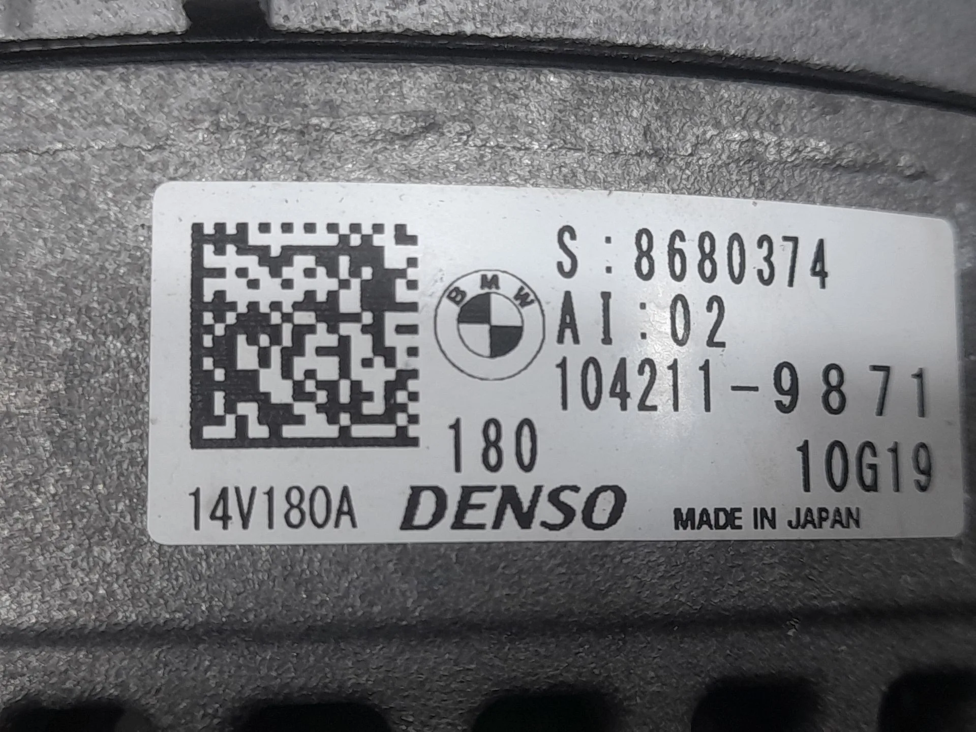 Alternador para Bmw Serie 1 Lim. (F40)