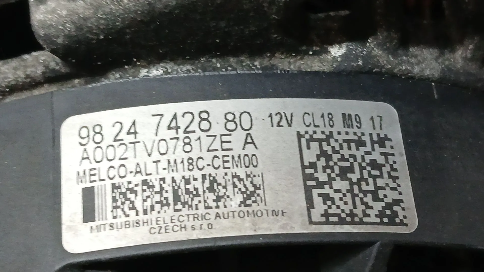 Alternador para Peugeot Partner Furgoneta/Monovolumen (K9)