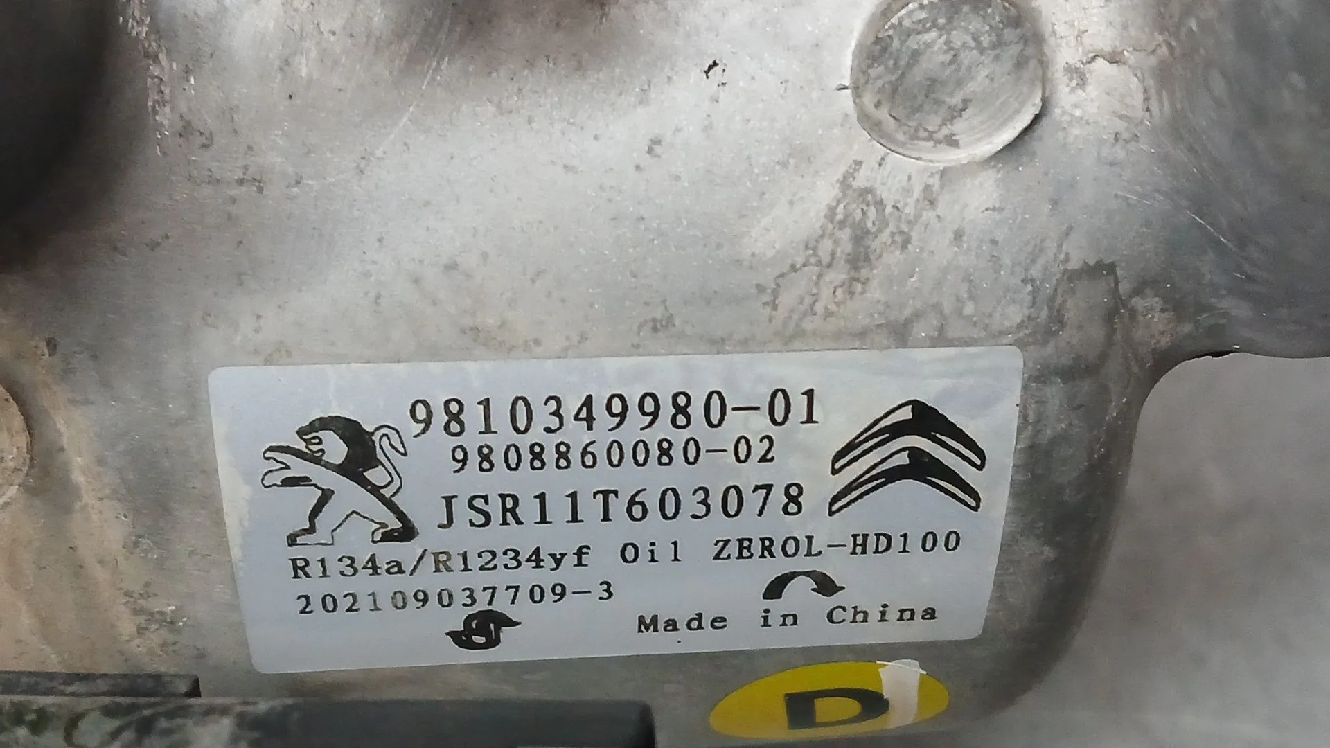 Compresor Aire Acondicionado para Citroën Berlingo Furgoneta/Monovolumen (K9)