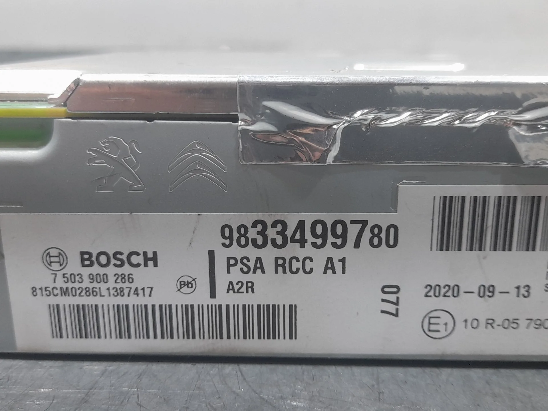 Sistema Audio / Radio para Peugeot 2008 Ii (Ud_, Us_, Uy_, Uj_, Ur_, Uc_)