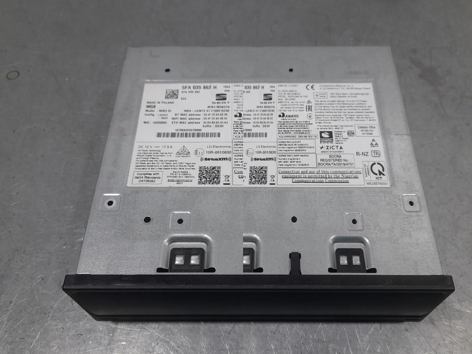 Sistema Audio / Radio para Cupra Formentor
