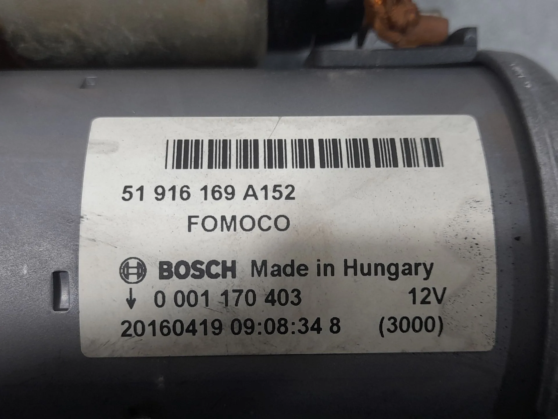 Motor Arranque para Ford Ka (Ru8)