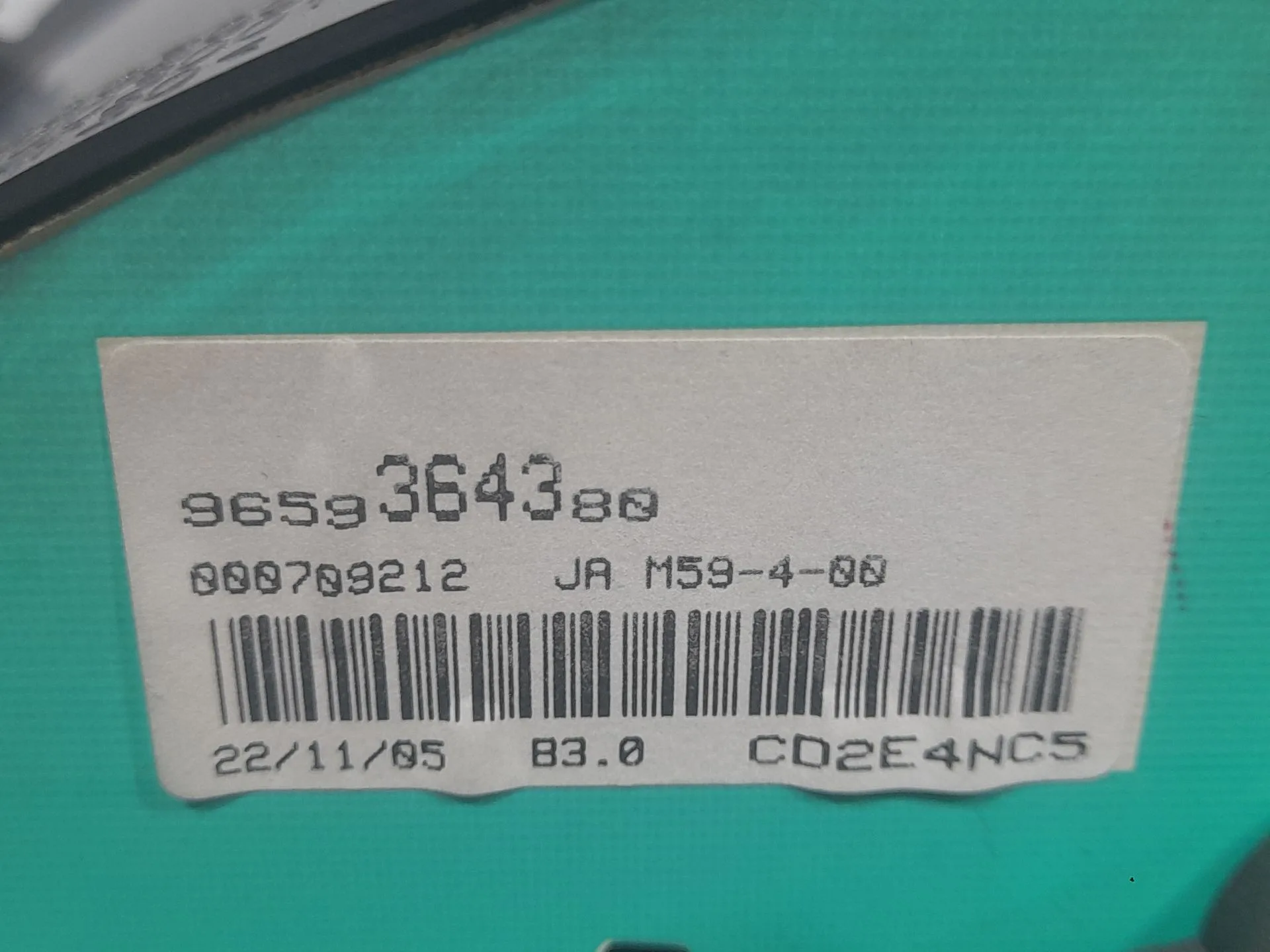 Cuadro Instrumentos para Citroën Berlingo / Berlingo First Monospace (Mf_, Gjk_, Gfk_)